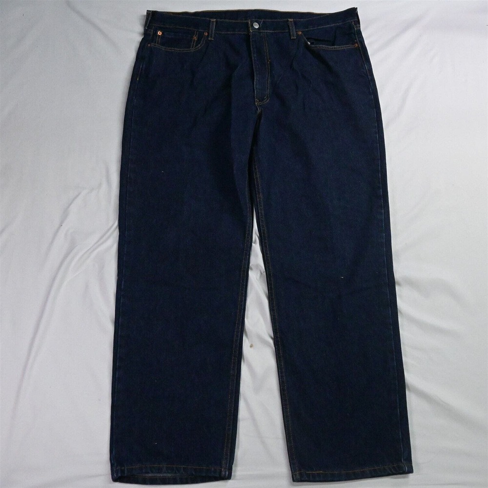 Levis 42 x 32 550 Relaxed Fit Dark Waterless Denim Jeans‎
